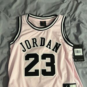 Jordan Pink and Black Kids Jersey